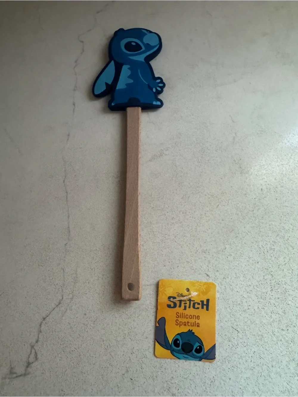 Disney Blue Stitch Silicone Spatula with Wooden Handle